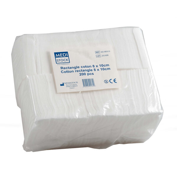 RECTANGLE, SQUARE AND BALL OF COTTON
